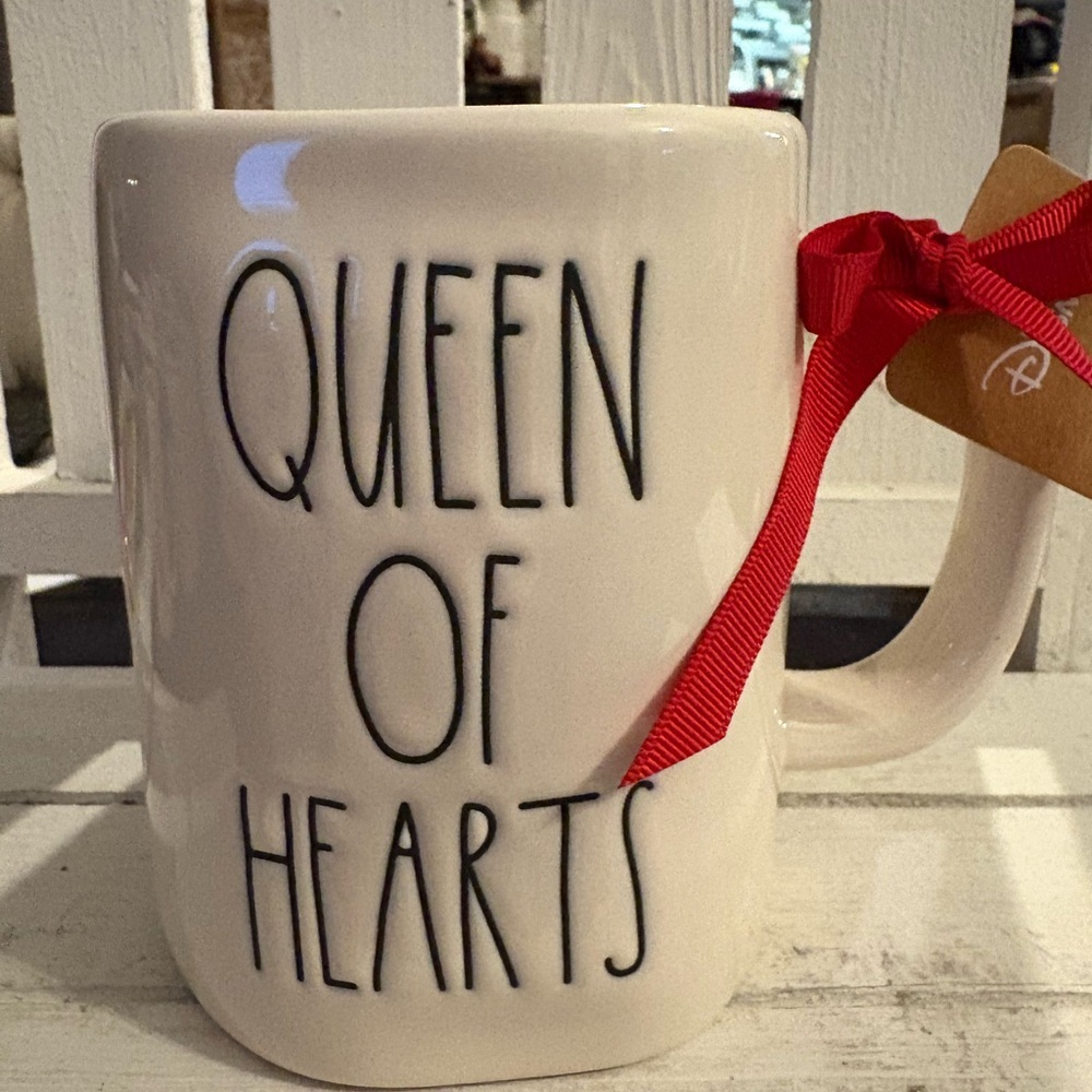 Rae Dunn “Queen of Hearts” Ceramic Mug